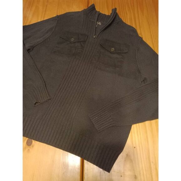 Hampshire brand 1/4 Zip Cable Knit Sweater Size: XXL (0777) - Picture 4 of 5